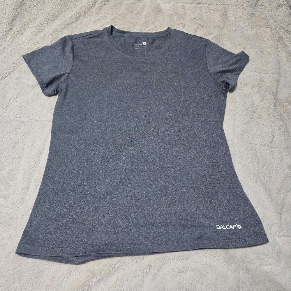 BALEAF Women's Athletic Workout Short-Sleeved Crewneck Tee, L